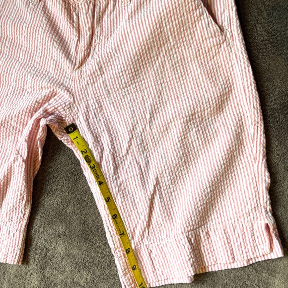 GUC Women's (Juniors) size 7 shorts, red, silver, white stripes. - Picture 4 of 8